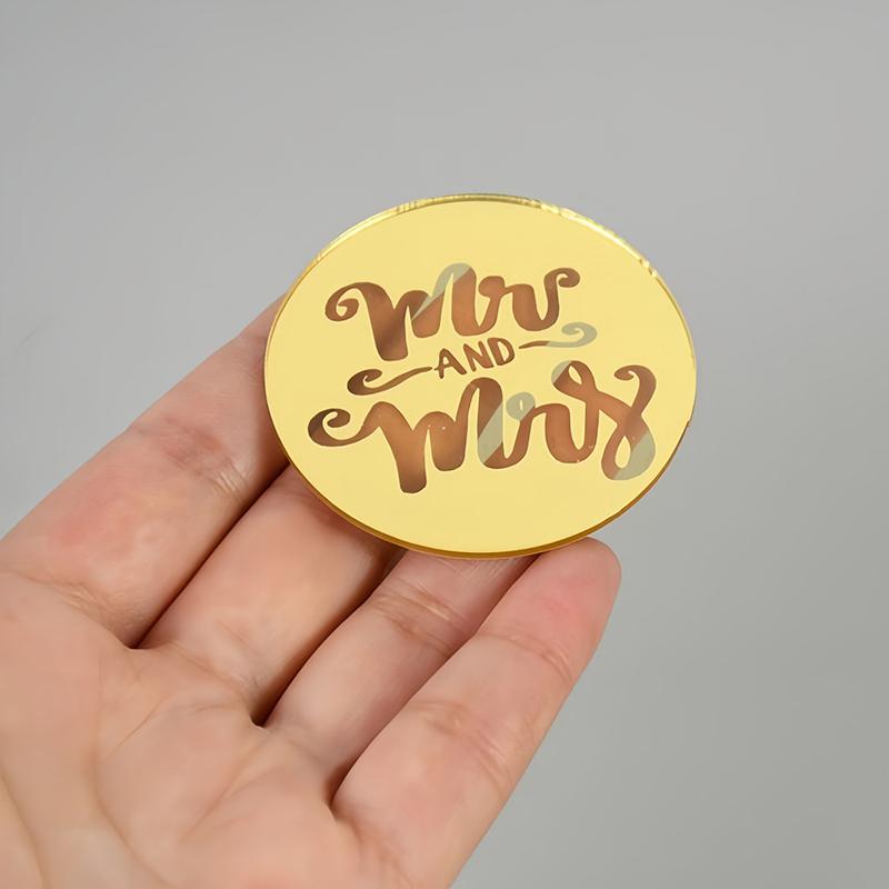 

5 шт./набор круглых акриловых украшений для торта с надписью С Днем рождения , ко Дню святого Валентина, для свадебной вечеринки, десерт, DIY-украшение