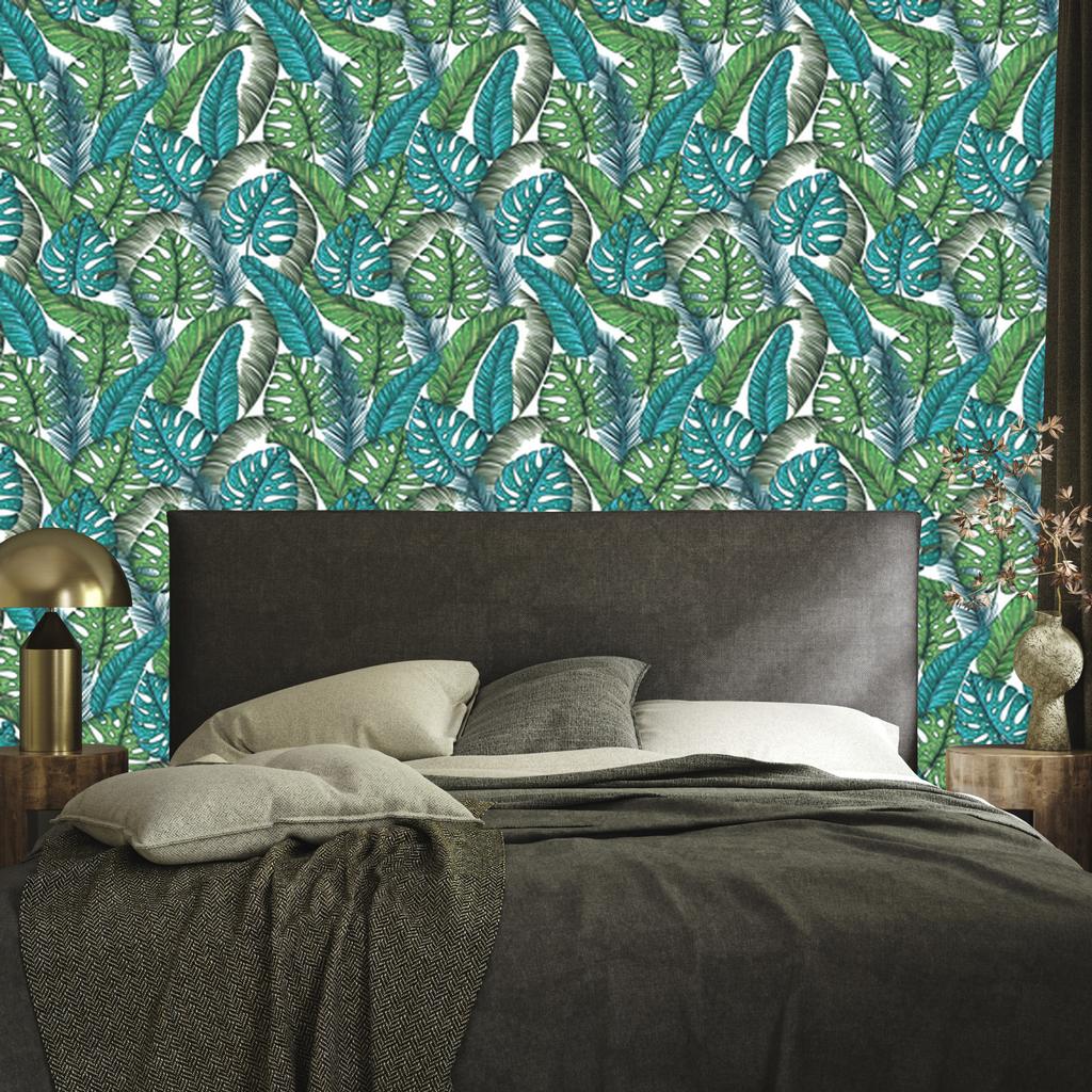Monstera Jungle Leaves Wallpaper for Living Room and Bedroom 50x1000