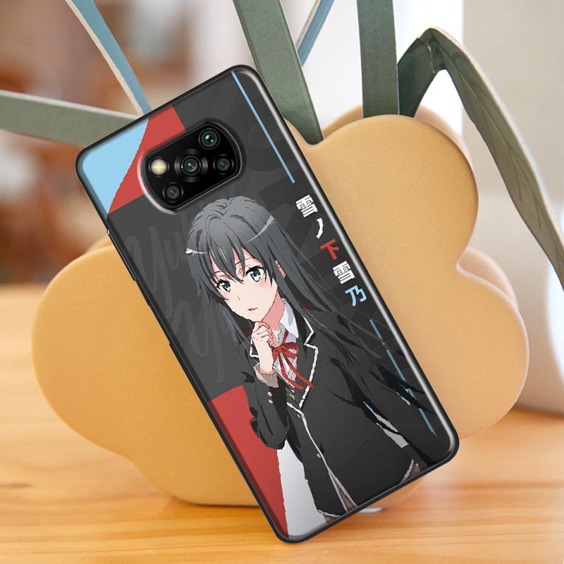 Yukino Yukinoshita Oregairu Phone Case For Xiaomi Mi 11T Pro 10T 11 Lite 11 Ultra Coque For POCO F3 X3 GT M3 M4 X3 Pro