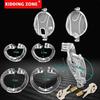 Plastic Chastity Cage Men Permanent Cock Cage Chastity Belt Male Penis Ring Lockable Adult Sex Toys for Men Erotic Accessories