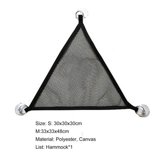 Reptile Hammock Triangular Shape Good Air Permeability Stable Small Pet Lizard Mesh Hanging Bed