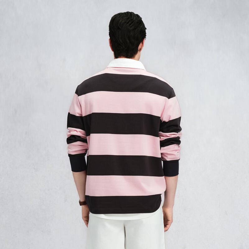GANT Men's Classic Striped Cotton Rugby Polo Shirt