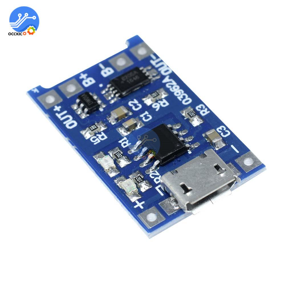5PCS BMS 5V 1A 18650 Lithium Battery Charger Board Mini/Micro USB TYPE C Power Charging With Protection Functions