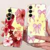 Hülle Für Samsung Galaxy A17 A37 A57 5G Cover Neue Stilvolle Blume Klare Weiche Silikon Handyhülle Für Samsung A 17 A 37 A 57 Stoßfänger