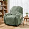 Elastic Winter Velvet Single Sofa Cover Double Side Jacquard Braid Armchair Sofa Cover  Living Room