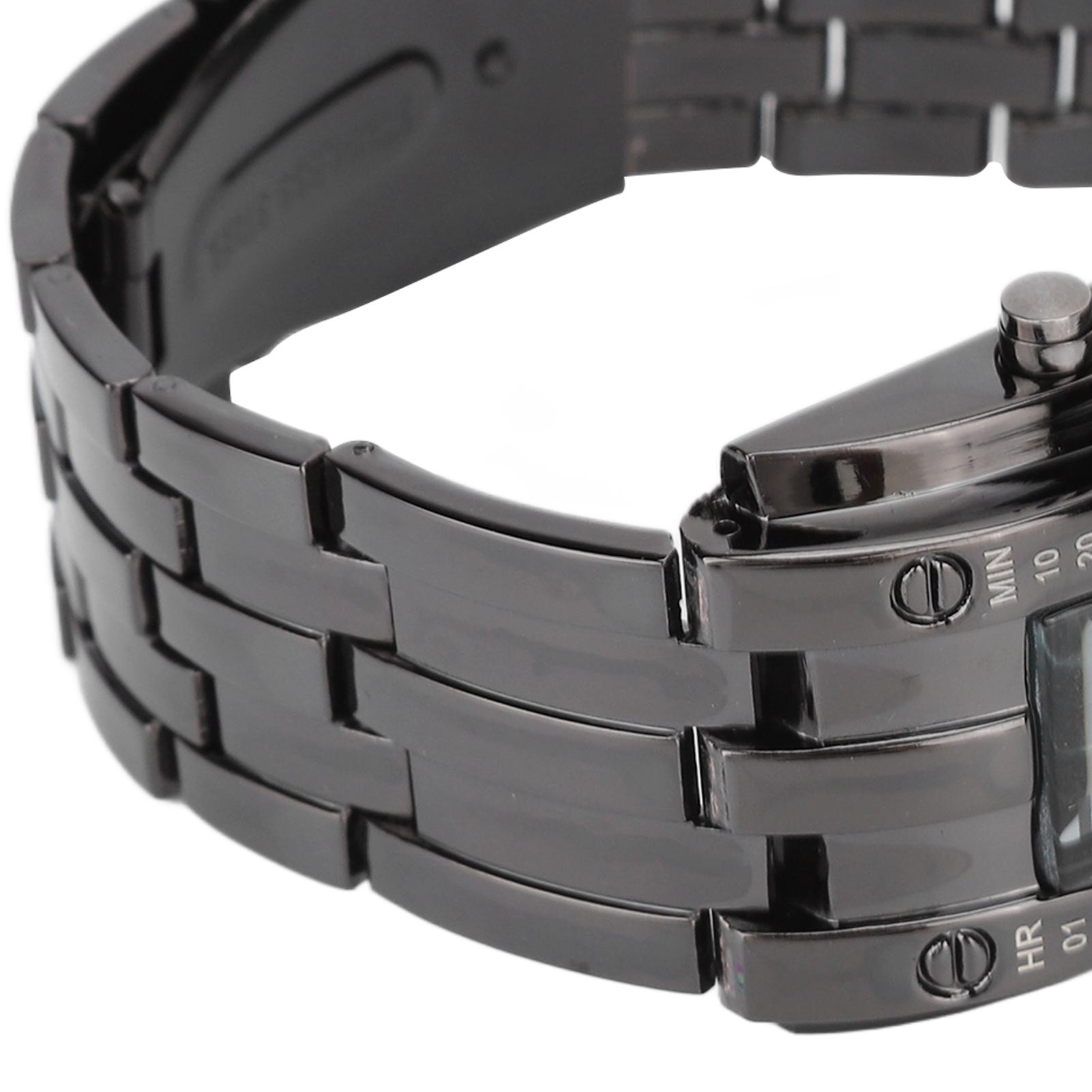 LED Horloge Uniek Binaire Tijdmodus Weergave Bolvormige Boogstructuur Waterdicht LED Polshorloge Elektronisch Horloge gray