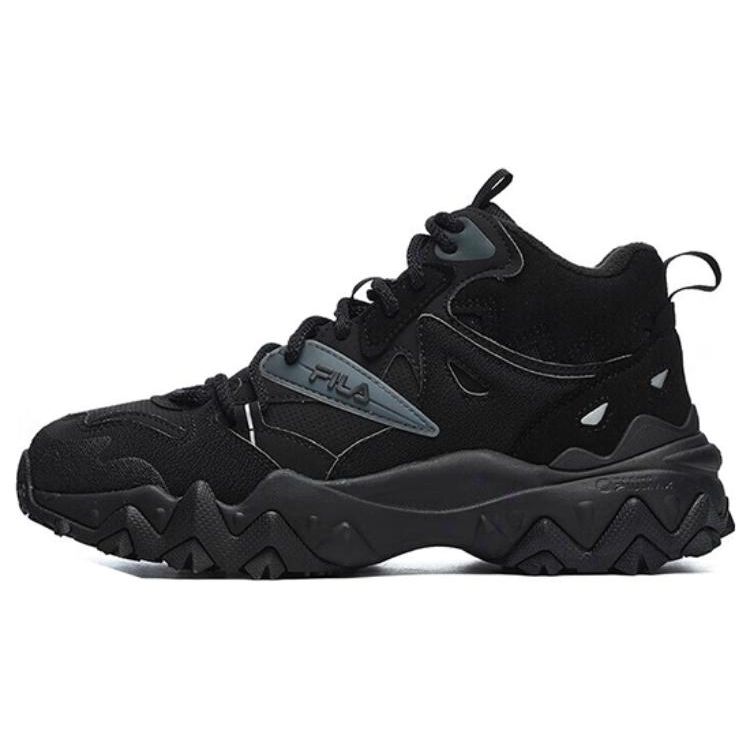 

Fila Oakmont 2 Mid Ткань Синтетическая кожа ТПУ Ретро Амортизирующие Износостойкие Дышащие Кроссовки для пап Женские кроссовки Черные F12W242115FBK 35.5