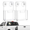 2pcs Acrylic Brochure Holder Suction Cup Literature Stand Wall Mounted Pamphlet Rack For Office Document Literature Brochure