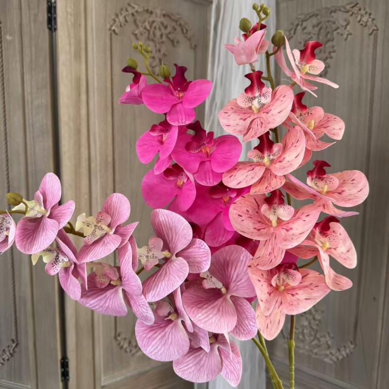 Künstliche Schmetterlingsorchidee Kunstblumen für Heimdeko Wohnzimmer Hotel Fenster Hochzeitsarrangement