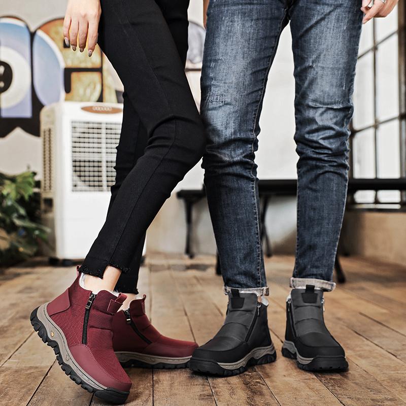 Stivali da Neve Caldi e Morbidi da Uomo Sono alla Moda Versatili e Antiscivolo per Viaggi Invernali all'Aperto