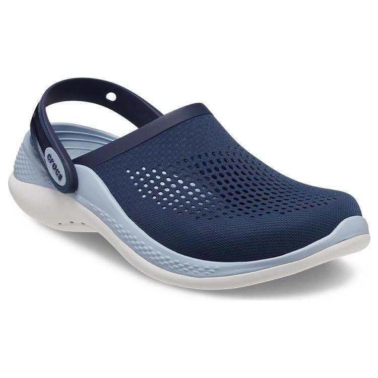 Crocs Literide Fabric Fashion Round Toe Clogs Unisex Clogs Deep-Blue 206708-4TA