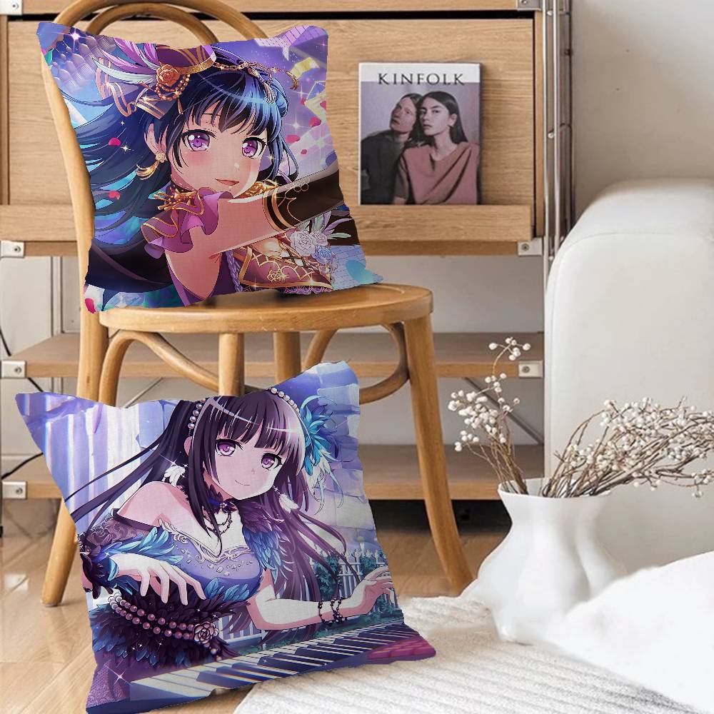 R-rinko Anmie S-shirokaneA Pillow Case Removable Washable Cushion Cover – All-Season Soft Linen