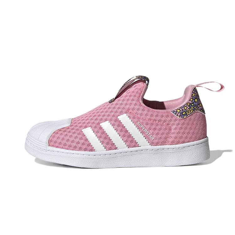 Disney X Adidas Originals Superstar 360 Comfortable Low Top Kids' Skateboarding Shoes Pink Children Aged 3 7 Years Old GX3296