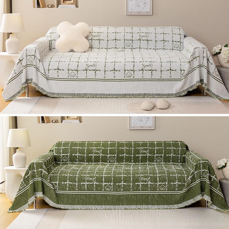 Nordic Ins Chenille Sofa Towel Knitted Bag Cover All-around Double-Sided Available All-Inclusive Sofa Cover Sofa Cover Cloth
