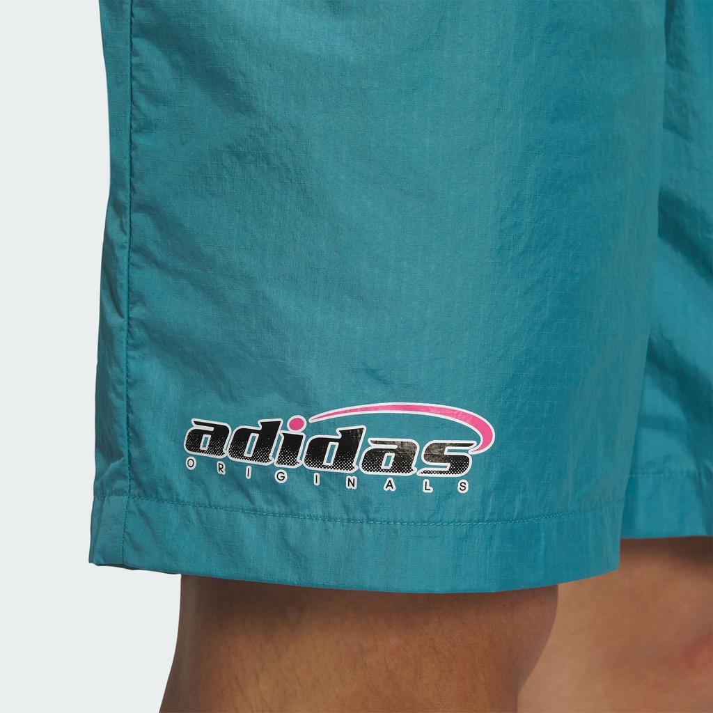 adidas originals Trefoil Logo Play Football Graphic Light Woven Shorts Asia Sizing 'Blue' Men's IW6313