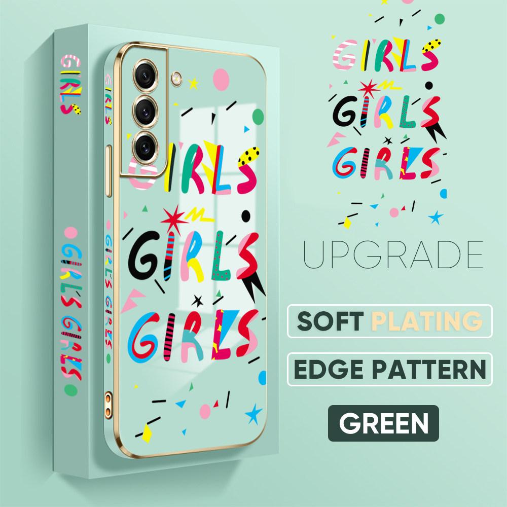 Bunte Druckmuster Quadratisches Randmuster Gehäuse Überzogene Telefonschale Luxus-Beschichtung Weiche Telefonhülle für iPhone Motorola Moto OnePlus Samsung