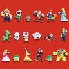 18 pieces Mary character super action figure mini toy Brothers Princess turtle cake decoration party supplies gift fans