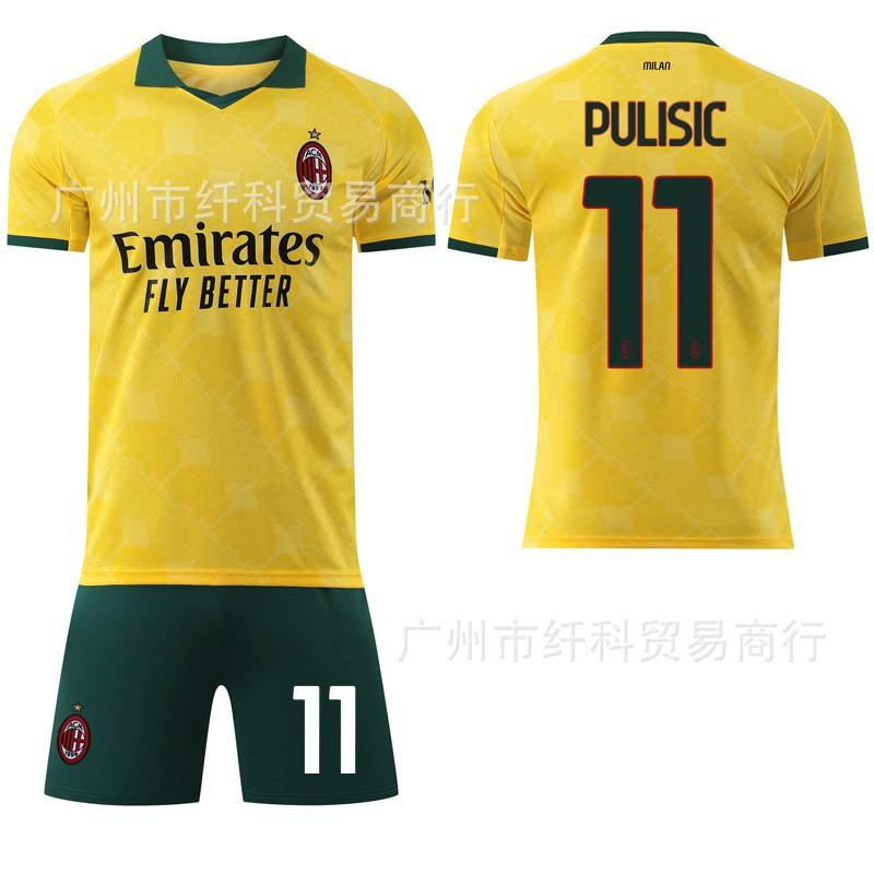 

2526 Quicken Club No. 10 Leo 14 Modric Jersey AC Milan Two Guest Yellow Football #26