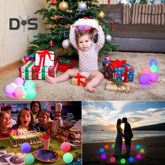 2/4 szt. Pływające światło basenowe z pilotem 16 kolorów RGB Zmieniające IP68 Wodoodporne Zasilane bateryjnie Zewnętrzny basen Wanna z hydromasażem Świecąca kula okrągła