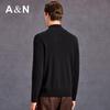 Antonio Men's 100% Pure Cashmere Half-High Collar Sweater