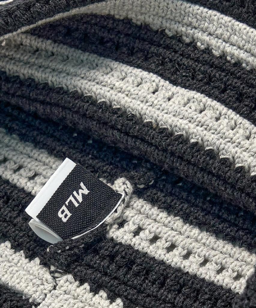 Emelbi Summer Stripe Meow Beanie Ny (Black)