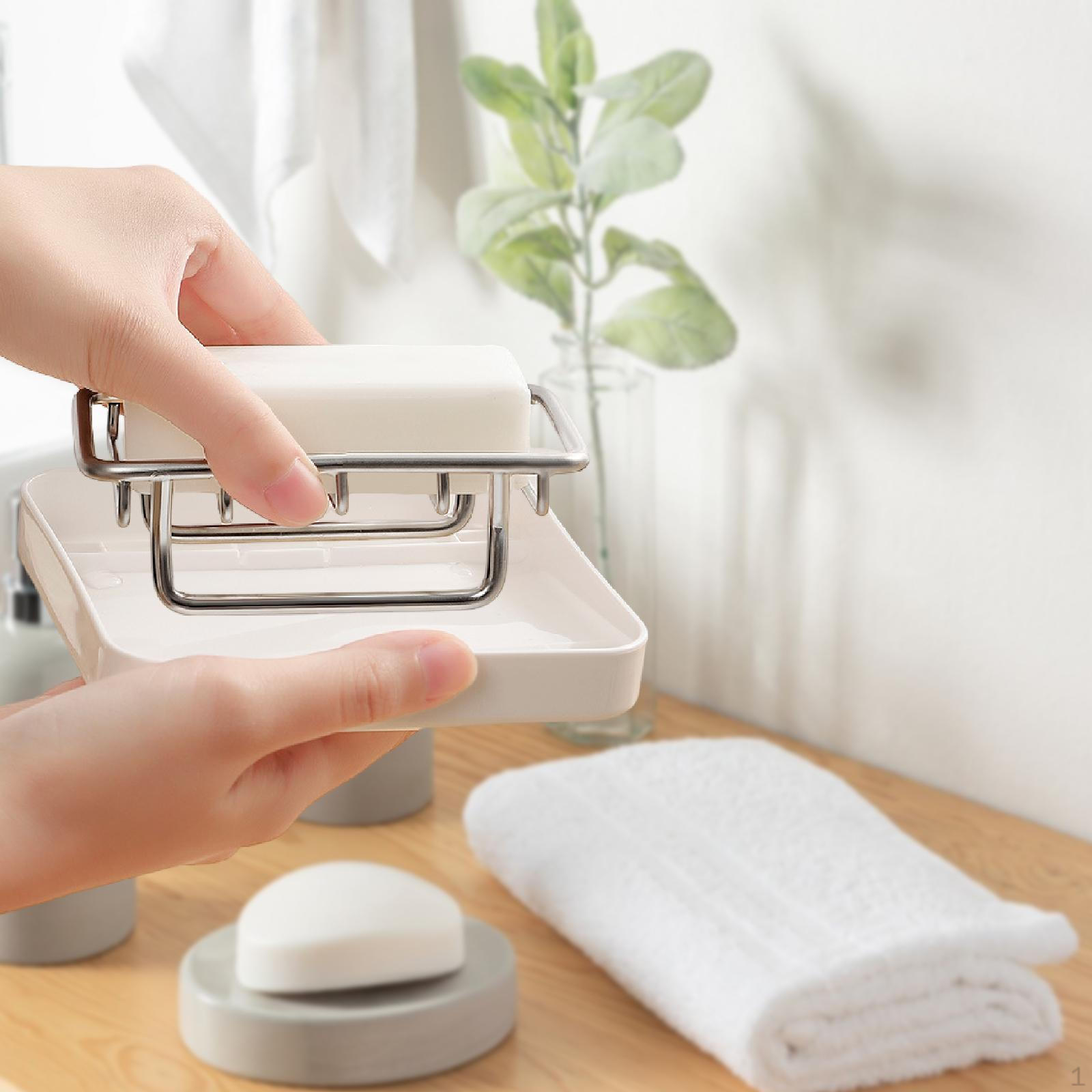 

Мыльница из нержавеющей стали, предметы первой необходимости для хранения, губка с поддоном для слива для домашнего декора, для душа