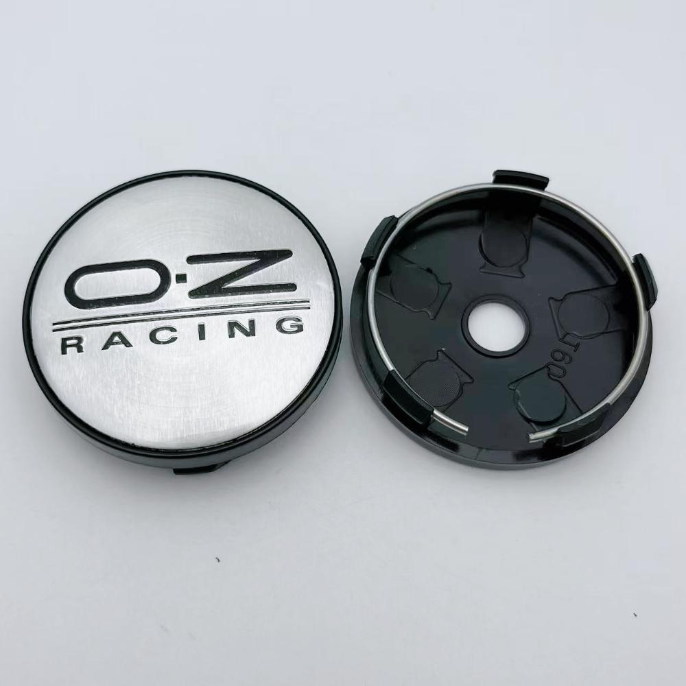 4Pcs 60mm Car Wheel Center Caps With OZ O.Z Racing Logo Emblem Badge Wheel Hubcaps Auto Rim Hub Cover Car Accessories