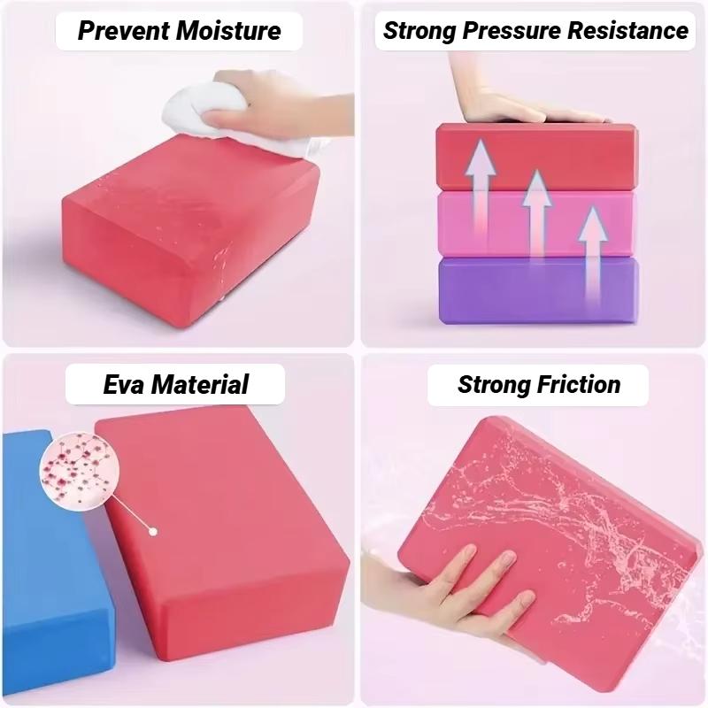 Durable And Safe Yoga Blocks Gym Foam Brick Pilates Training Exercise Fitness Bolster Pillow Cushion Stretching Body Shaping Building Cubes