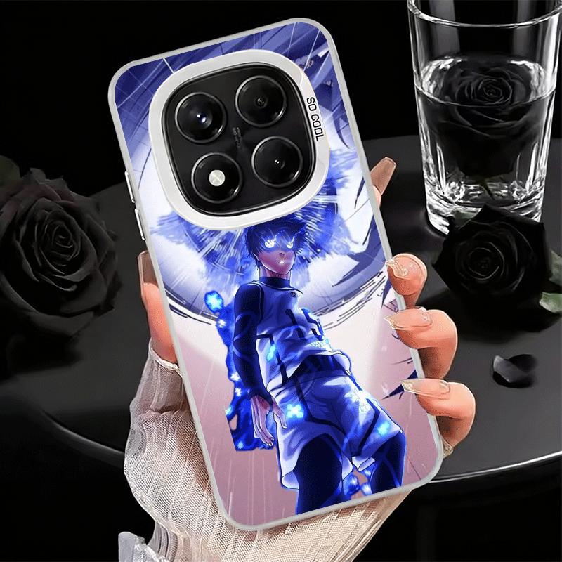 Blue L-Lock Isagi Yoichi Soft Phone Case for Samsung Galaxy S24 S25 FE S26 Edge S23 Ultra S22 Plus S21 + Shockproof Cover Back S