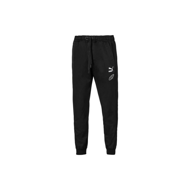 PUMA x Tyakasha Track Pants Black White Men s 595560-01 XXS