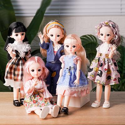 Dress-up Doll 30cm Simulation Princess Barbabi Girl Birthday Gift Toy Gift Box Set
