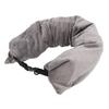 Travel Neck Pillow Stuffable with Adjustable Strap U Shape Soft Packable Fillable Travel Pillow Storage Bag Grey
