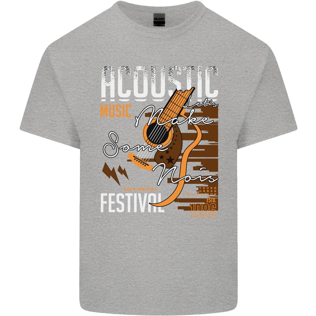 Akustische Musik Country Western Gitarre Unisex Leichtes Baumwoll-T-Shirt