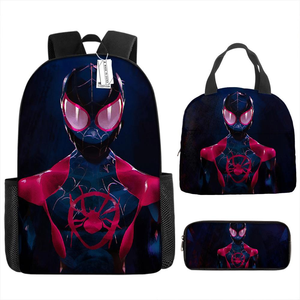 Backpack Elementary School Bag Children'S Lunch Bag Pencil Case Three-Piece Set