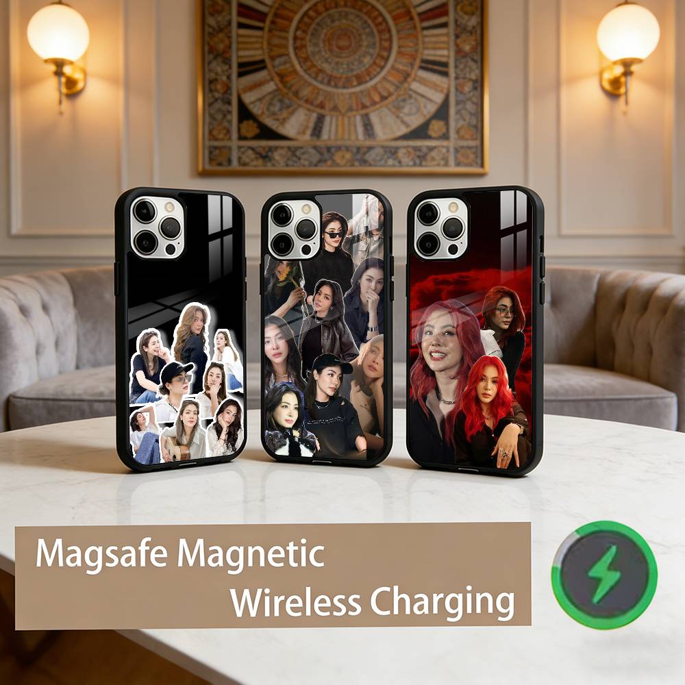P-Peraya M-Malisorn Faye Handyhülle Für iPhone17,16,15,14,13,12,11 Plus,Pro Max Magnetisch Für Magsafe Kabelloses Laden