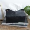 Leather Tissue Box Home Living Room Hotel Bedroom Creative Minimalist Fashionable Printing Paper Drawer Storage Box NapkinHolder