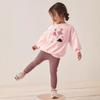 Cute Long Sleeve Cartoon Kids Set - Casual T-Shirt Outfit