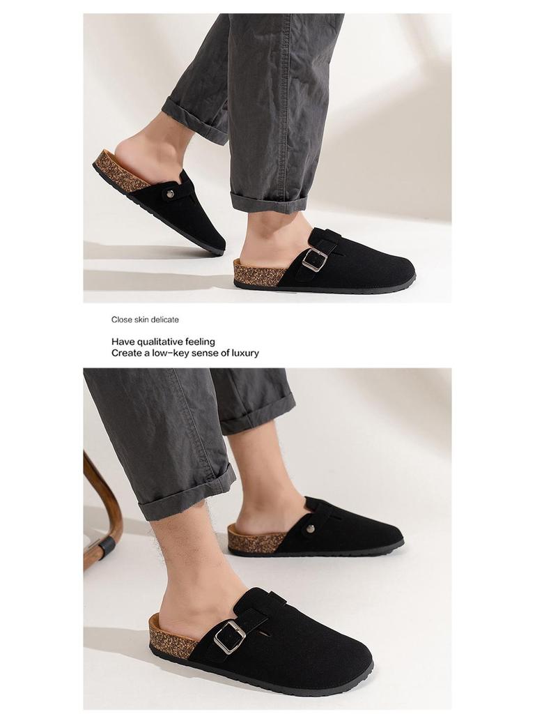 Grenzüberschreitende Bokeng Herren Trendige Dicksohlen-Slipper: Komfort Strand- & Outdoor Halbsandalen für Paare