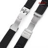 Curved End Strap Silicone 16mm 18mm 20mm 22mm 24mm 26mm Watch Band Folding Buckle Sport Wristband Men Women Replacement Bracelet
