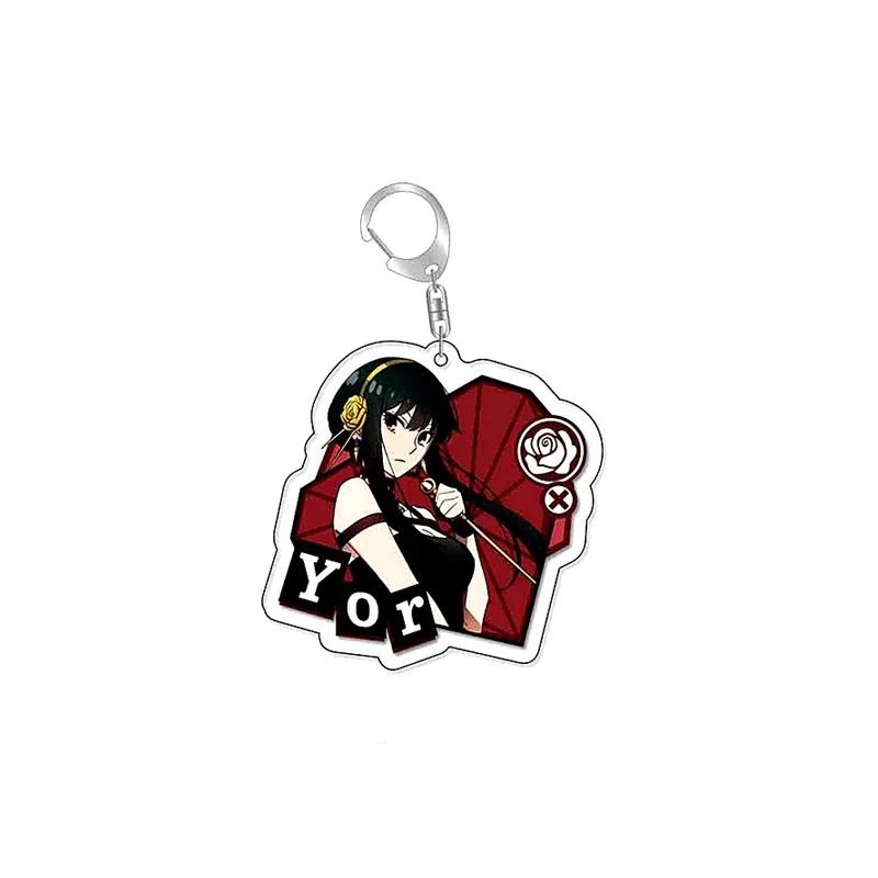 Anime SpyxFamily Anya Loid Yor Forger Cartoon Acrylic Keychain Pendant Keyring Bag Tag Anime Collections for Costumes