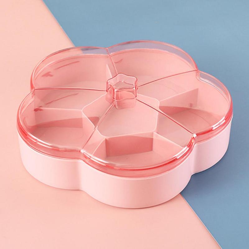 Candy 1/2 Tier Nut Bowl Storage Container Party Snack Box Floral Snack Box