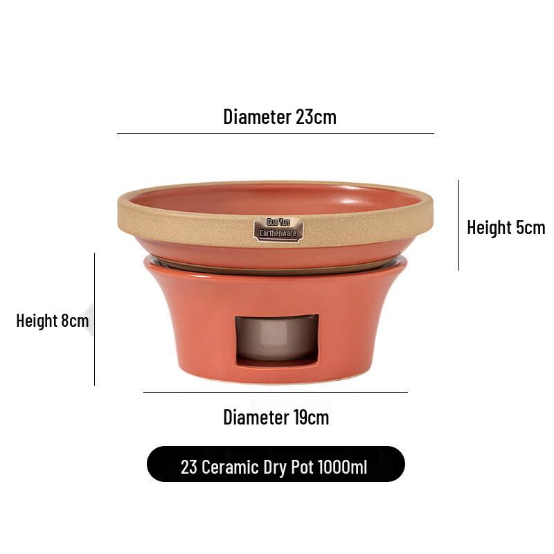 

ZISIZ Ceramic Mini Hot Pot Set with Alcohol Stove