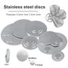 1 STuks Roestvrij Staal Schijf 304 Roestvrij Staal Rond Stalen Plaat Diameter 50mm-100mm Dikte 0.5~2mm Metalen Platte Pakking Schijf