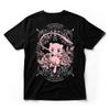 Mew TShirt Pokemon Legendary Psychic Type Anime Floral Gothic Graphic Tee Black