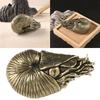 Metal Animal Shelf Decors Accent,Naurilus Figurines Tabletop Centerpieces Home Decors Retro Naurilus Decorative Objects