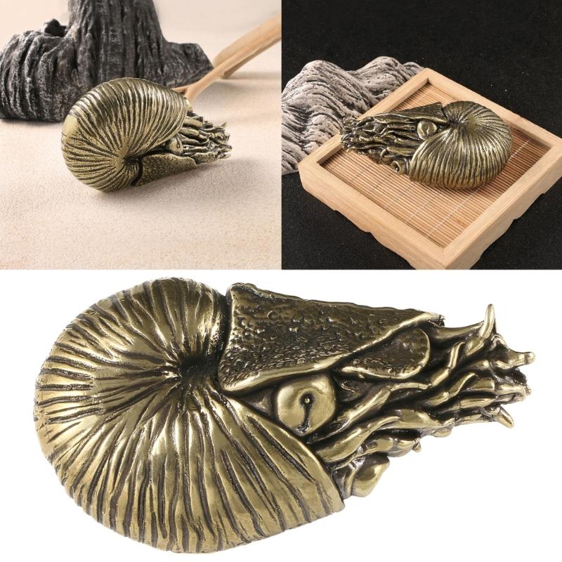 Metal Animal Shelf Decors Accent,Naurilus Figurines Tabletop Centerpieces Home Decors Retro Naurilus Decorative Objects