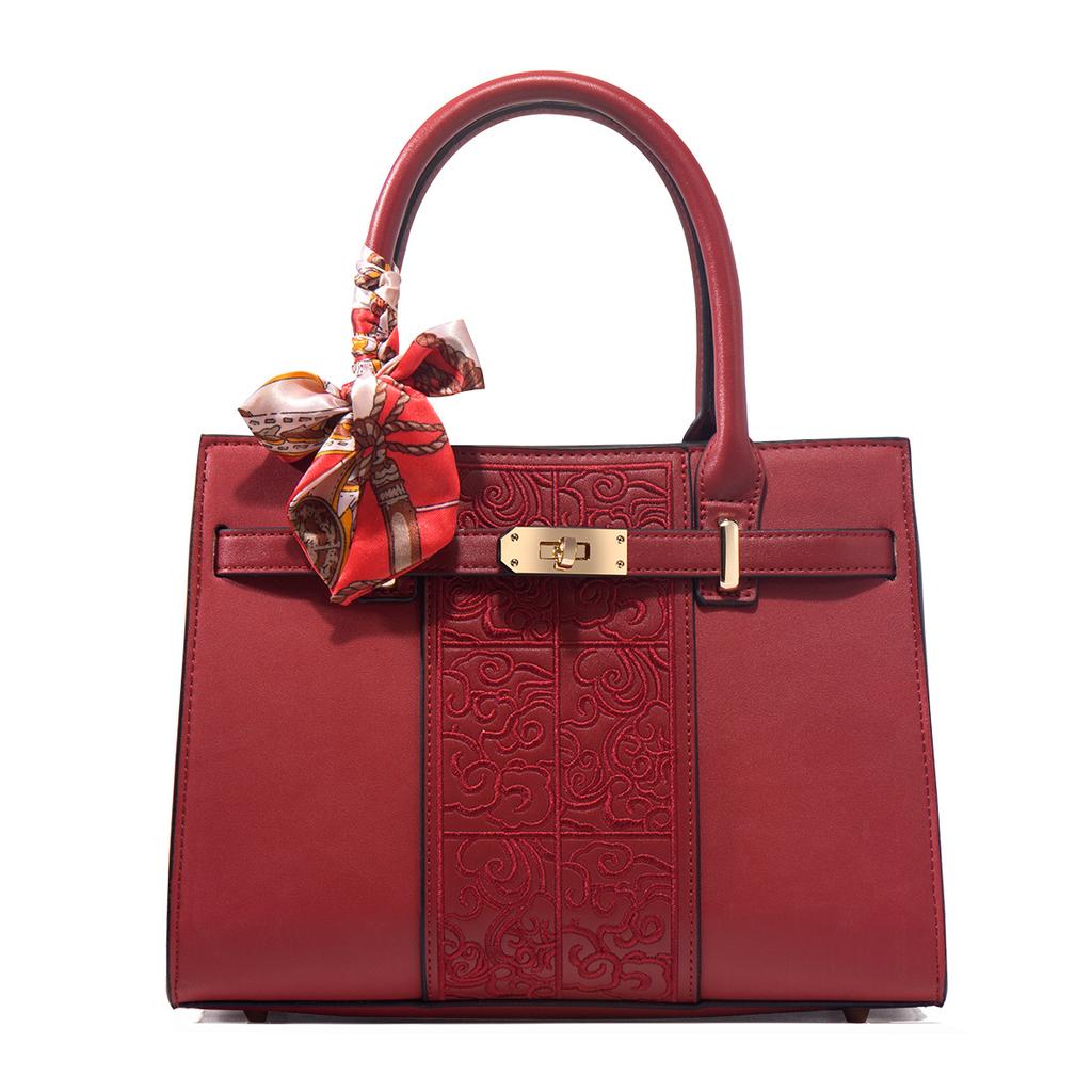 Mother'S Day Gift For Mother, Large-Capacity Handbag, Lady'S Mother Bag, Atmospheric High-End Embroidered Women'S Bag