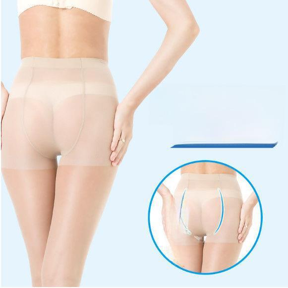 3-Pack Ultra-Thin Flesh-Colored Women's Anti-Snagging Step-On Stockings with Foot Pantyhose for Summer