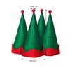 Stylish Red and Green Christmas Hat Santa Claus Elf Hat Pointed Hat for Cosplay