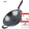 Joyoung 32cm Rostfreier Rundboden Eisen Wok